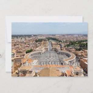 Vatikanstaten, Italien: St. Petersplatsen flygbild Inbjudningar
