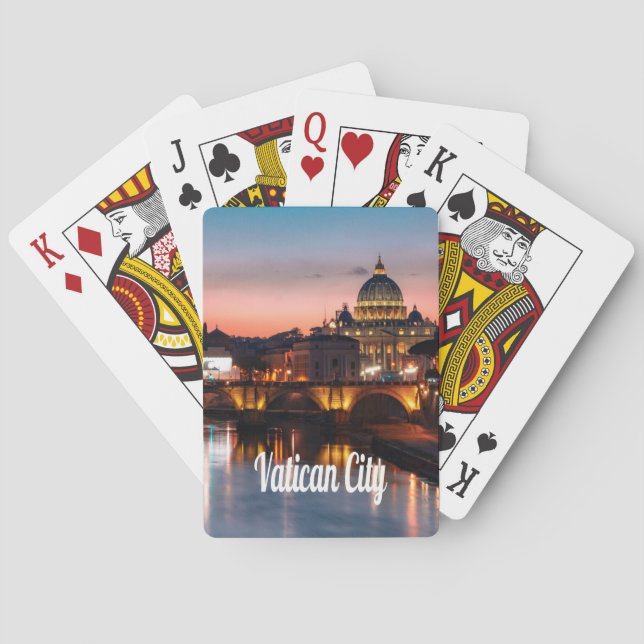 Vatikanstaten Nattens romersk katolska kyrka Casinokort (Baksidan)