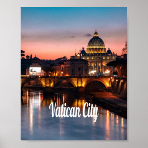 Vatikanstaten Nattens romersk katolska kyrka Poster