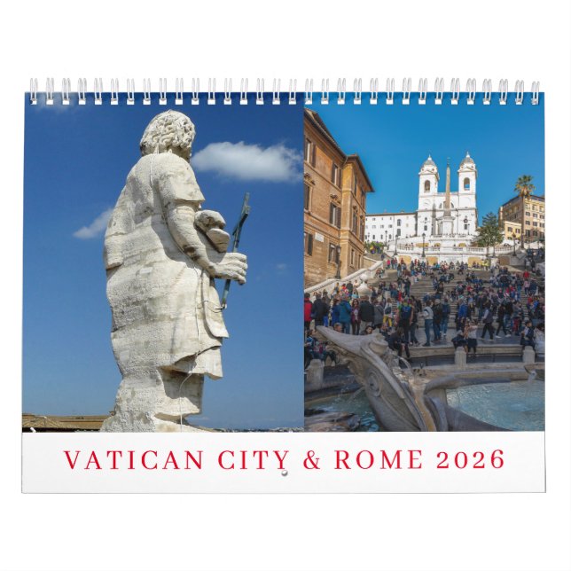 Vatikanstaten & Rom 2026-kalender Kalender (Omslag)