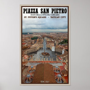 Vatikanstaten - St Peters Square View Poster