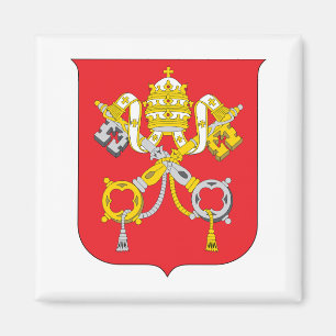 Vatikanstatens vapensköld symbol emblem flagga magnet