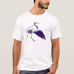 Våtmarker för djur för Heronfågeldjurliv T-shirt