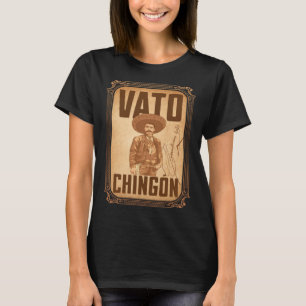 Vato Chingón Emiliano Zapata porträtt T Shirt