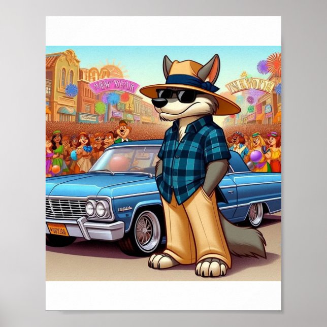 Vato Lobo "New Year" Poster (Framsidan)