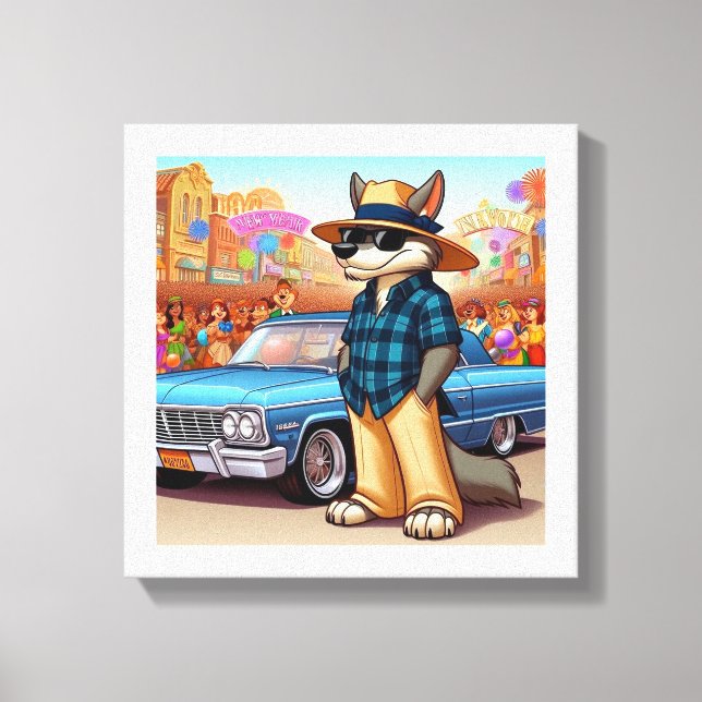 Vato Lobo "Nytt år" Canvastryck (Framsida)