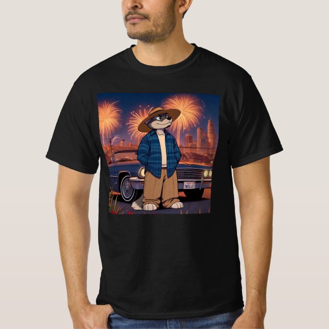 Vato Lobo På 4 juli T Shirt (Framsida)