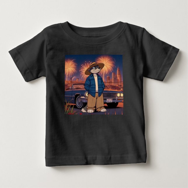 Vato Lobo På 4 juli    T Shirt (Framsida)