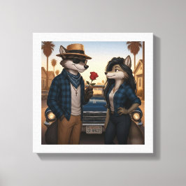 Vato Lobo "Valentines"  Canvastryck