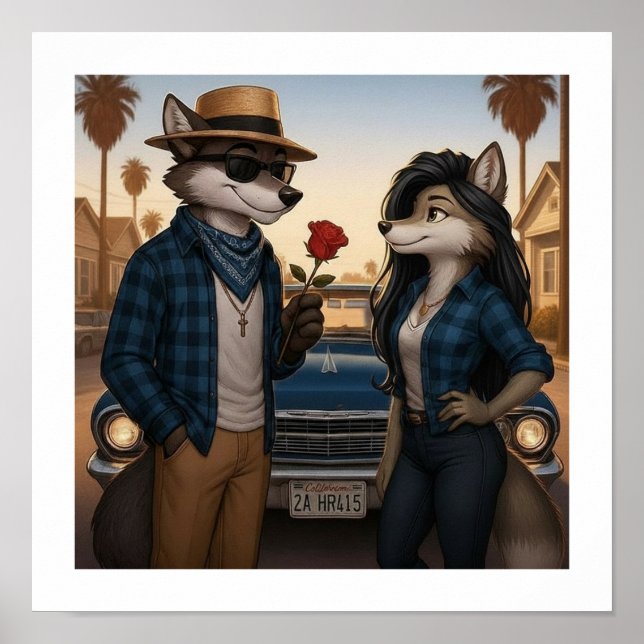 Vato Lobo "Valentines" Poster (Framsidan)