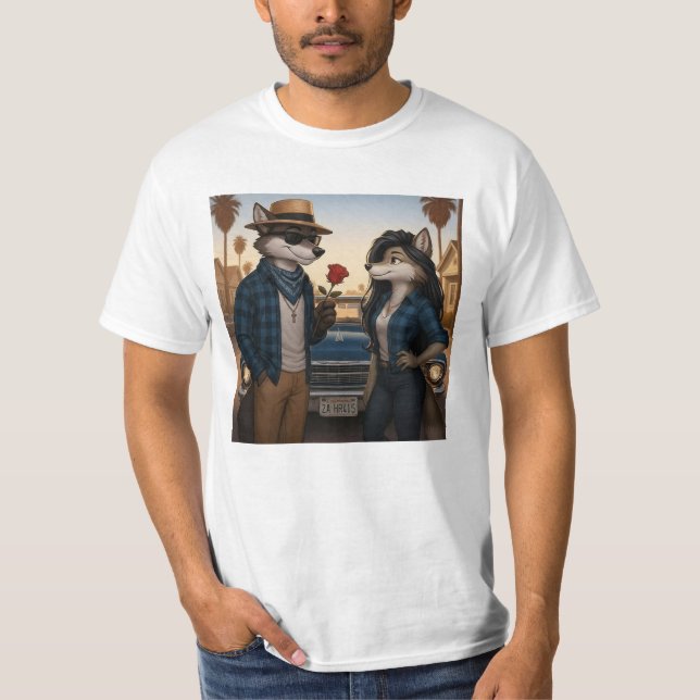 Vato Lobo "Valentines" T Shirt (Framsida)