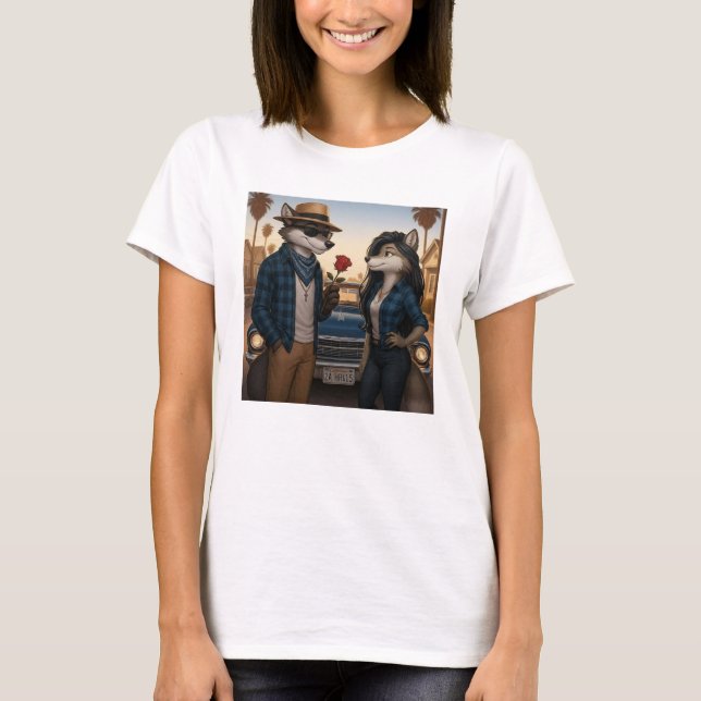 Vato Lobo "Valentines" T Shirt (Framsida)