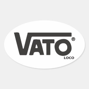 Vato loco skateboard decal ovalt klistermärke
