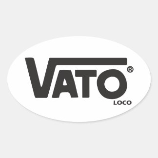 Vato loco skateboard decal ovalt klistermärke