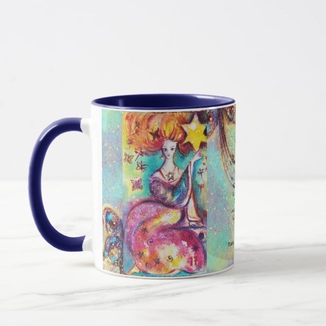 VATRIUS, STAR TAROT ASTROLOGY ZODIAC BIRTHDAY MUGG (Vänster)