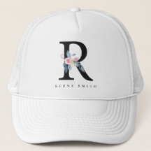 VÄTSKA BLUE-BLOMMIGT ALFABETER NAMN BREV R