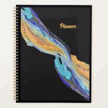 Vätskeakrylmålning i en plananner