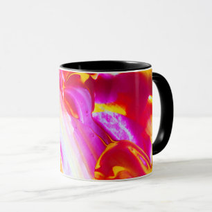 Vätskeflamma - Orange- och Gult-design Mugg