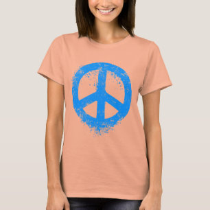 Vätskefredblått Tee Shirt