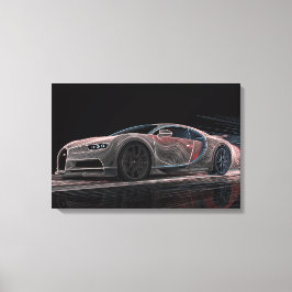 Vätskehastighet | Automobilkonst (24" x 16") Canvastryck