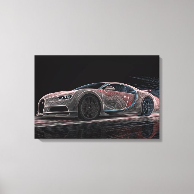 Vätskehastighet | Automobilkonst (24" x 16") Canvastryck (Framsida)