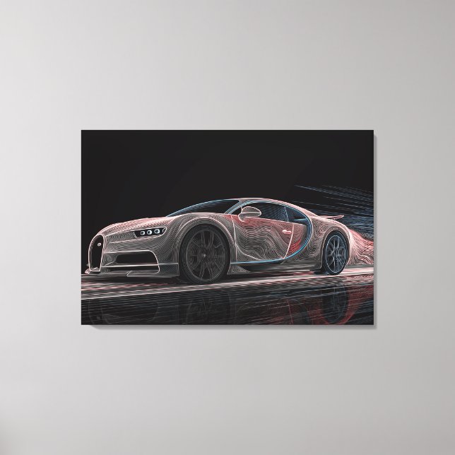 Vätskehastighet | Bilkonst (36" x 24") Canvastryck (Framsida)