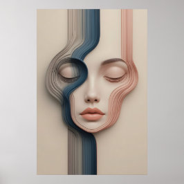 Vätskekod Poster Abstrakt Wall Art