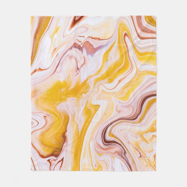 Vätskekonst: abstrakt struktur. fleecefilt (Framsidan)