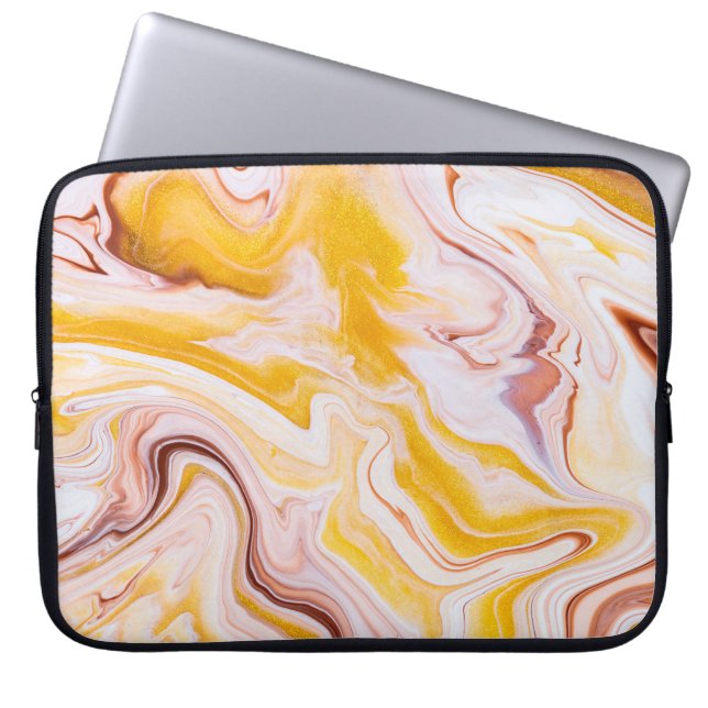 Vätskekonst: abstrakt struktur. laptop fodral (Framsidan)