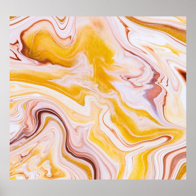 Vätskekonst: abstrakt struktur. poster (Framsidan)