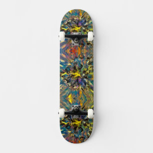 Vätskekonst/målning Mini Skateboard Bräda 18,5 Cm