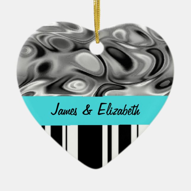 Vätskerandkärlekprydnad Julgransprydnad Keramik (Framsidan)