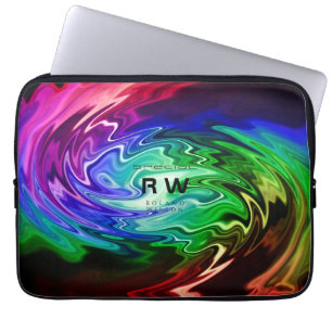 Vätskeredning Personlig Multifärgader Laptop Fodral
