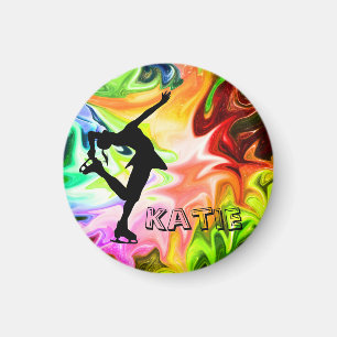 VÄTSKEREGNBÅGE & SKATER MAGNET