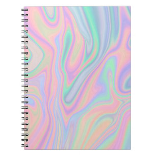 Vätskeregnbågsskimrande Unicornfärgdesign Anteckningsbok