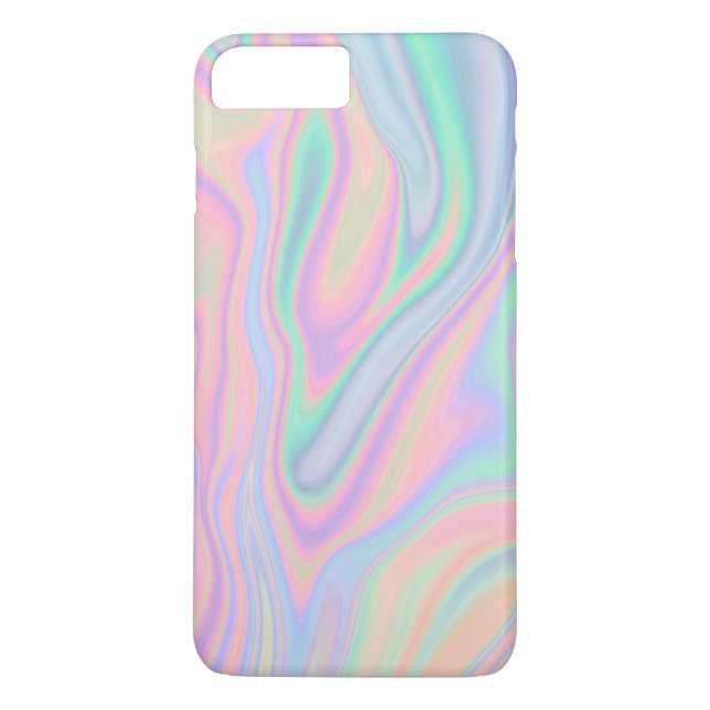 Vätskeregnbågsskimrande Unicornfärgdesign Case-Mate iPhone Skal (Baksida)