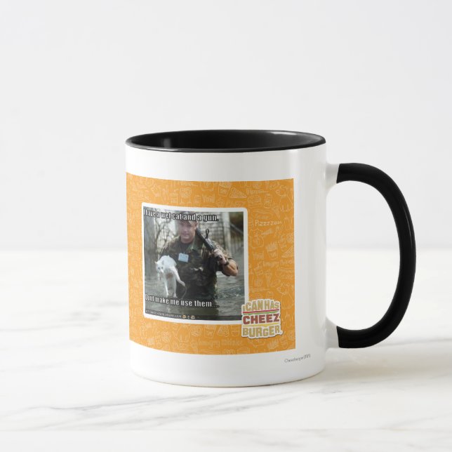 Vått katt och vapen mugg (Höger)