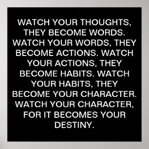 VATTA DIN TANKAR POSTER