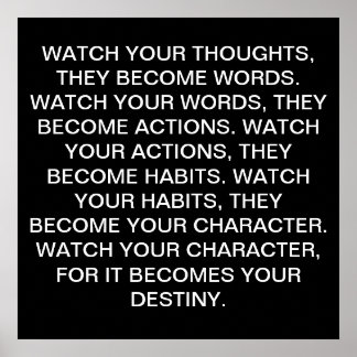 VATTA DIN TANKAR POSTER