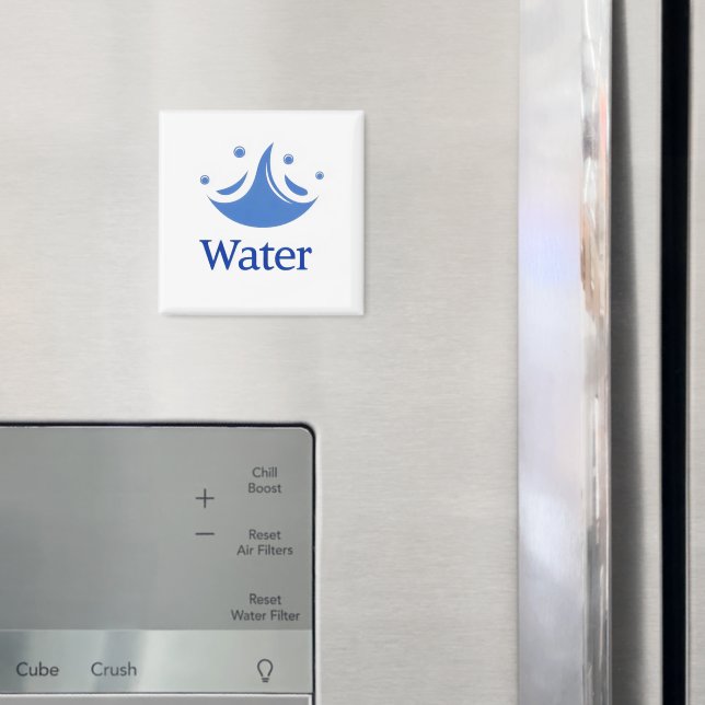 Vatten Abstrakt Blå Magnet (In Situ (Fridge))