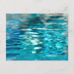 Vatten Abstrakt Blue Grönt Turquise Aqua Sea Vykort