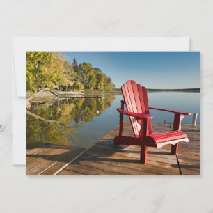 Vatten Adirondack Ordförande i Sjö Tack Kort