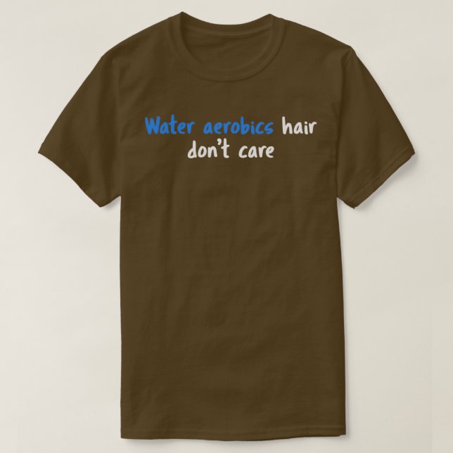 Vatten Aerobics Aqua Workout Funny Fitness Swimmin T Shirt (Design framsida)