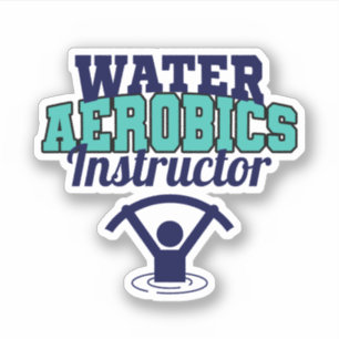 Vatten Aerobics Aquatic Exercise Fitness Klistermärken