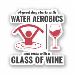 Vatten Aerobics Aquatic Exercise Fitness Klistermärken