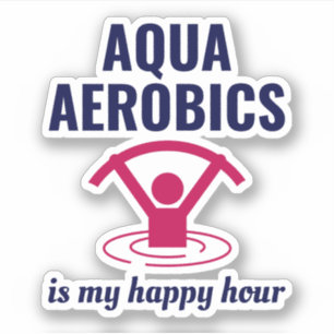 Vatten Aerobics Aquatic Exercise Fitness Klistermärken