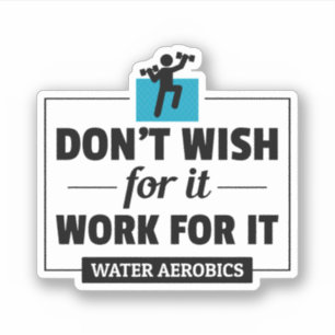 Vatten Aerobics Aquatic Exercise Fitness Klistermärken