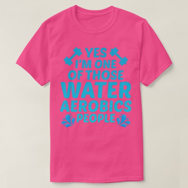 Vatten Aerobics Aquatic fitness Aqua Exercise 3 T Shirt (Design framsida)