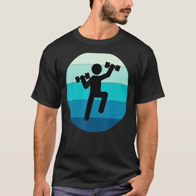 Vatten Aerobics Aquatic Fitness Aqua Exercise Work T Shirt (Framsida)
