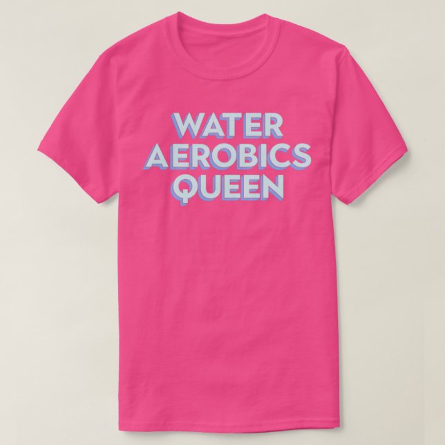 Vatten Aerobics Instructor Funny Fitness Swimming  T Shirt (Design framsida)